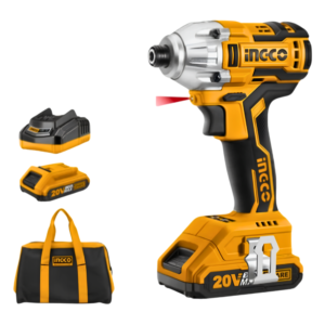 INGCO Lİ-İON AKÜLÜ VİDALAMA KÖMÜRSÜZ 1/4'' 20V 2.0AH
