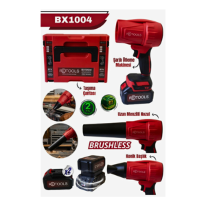RETOOLS BRUSHLESS ŞARJLI HAVA ÜFLEME MAKİNESİ – ÇİFT AKÜLÜ PROFESYONEL SET