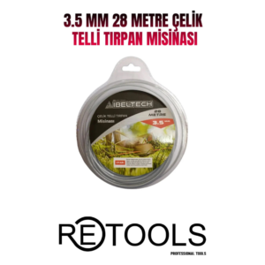 RETOOLS 3.5 MM 28 METRE ÇELİK TELLİ TIRPAN MİSİNASI